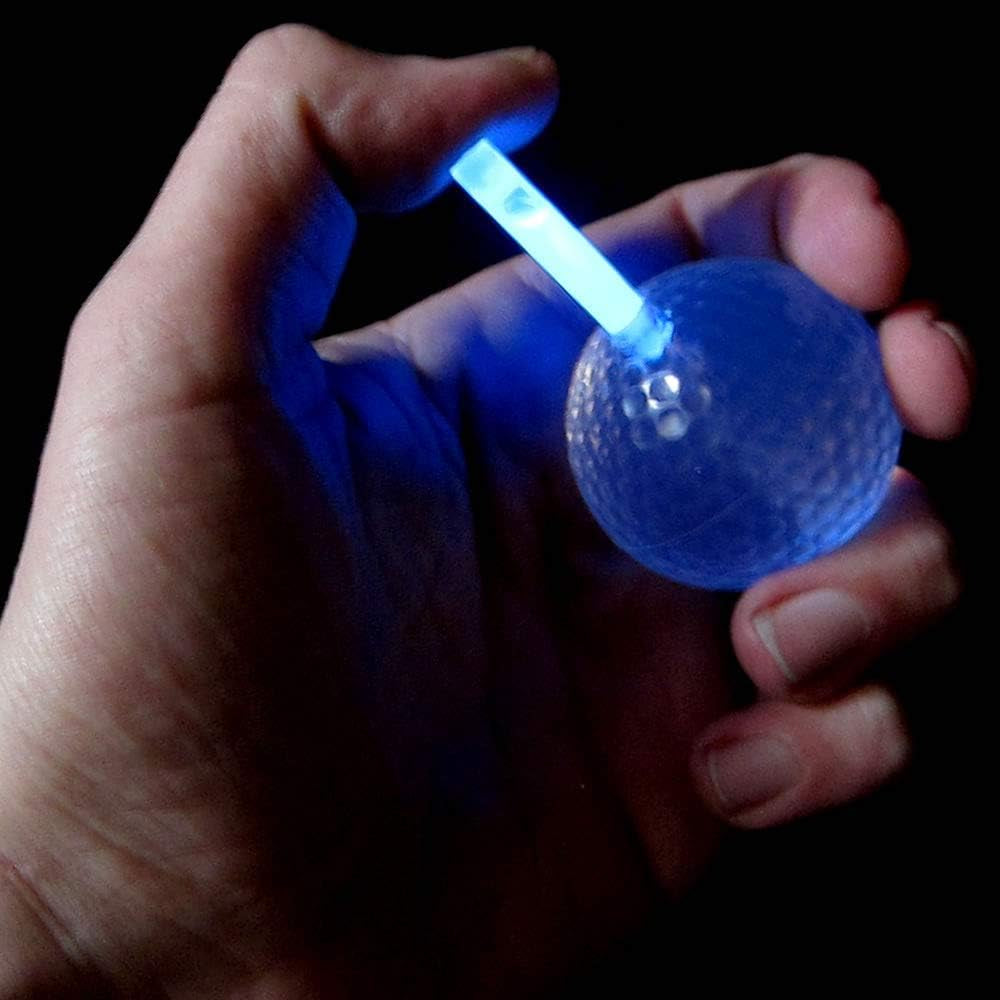 Glow Golf Balls (Set of 20 Night Golf Balls) - Glowing Golf Balls with Glow Stick Inserts