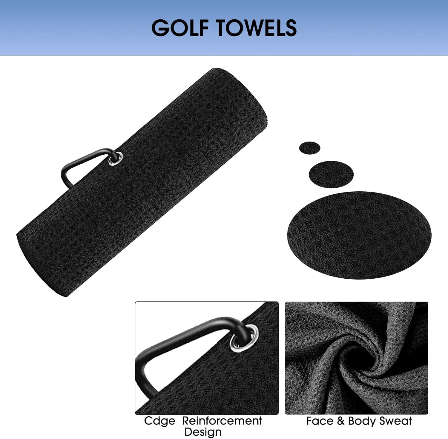 Golf Club Cleaner and Tool Accessories,Comes with a Golf Towel, Golf Club Brush,Golf Club Groove Sharpener,Golf Ball Marker,Mini Golf Score Shot Stroke Counter