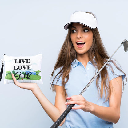 24 Pcs Golf Gift Bag Golf Cosmetic Bags Golf Accessories for Women Men Inspirational Golf Pouch Zipper Golf Toiletry Organizer Golf Wristlet Wallet for Golf Player Golf Lovers Gift,12 Style