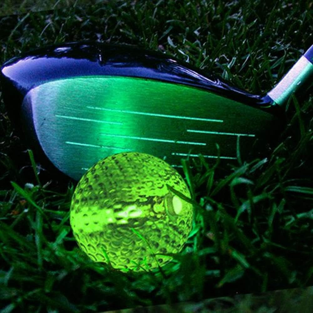 Glow Golf Balls (Set of 20 Night Golf Balls) - Glowing Golf Balls with Glow Stick Inserts