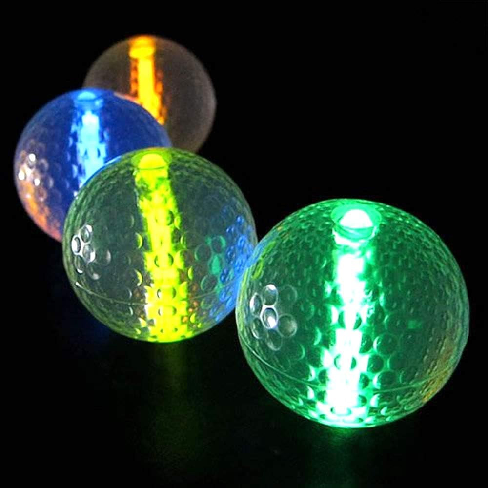 Glow Golf Balls (Set of 20 Night Golf Balls) - Glowing Golf Balls with Glow Stick Inserts