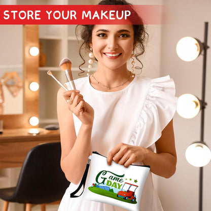 24 Pcs Golf Gift Bag Golf Cosmetic Bags Golf Accessories for Women Men Inspirational Golf Pouch Zipper Golf Toiletry Organizer Golf Wristlet Wallet for Golf Player Golf Lovers Gift,12 Style