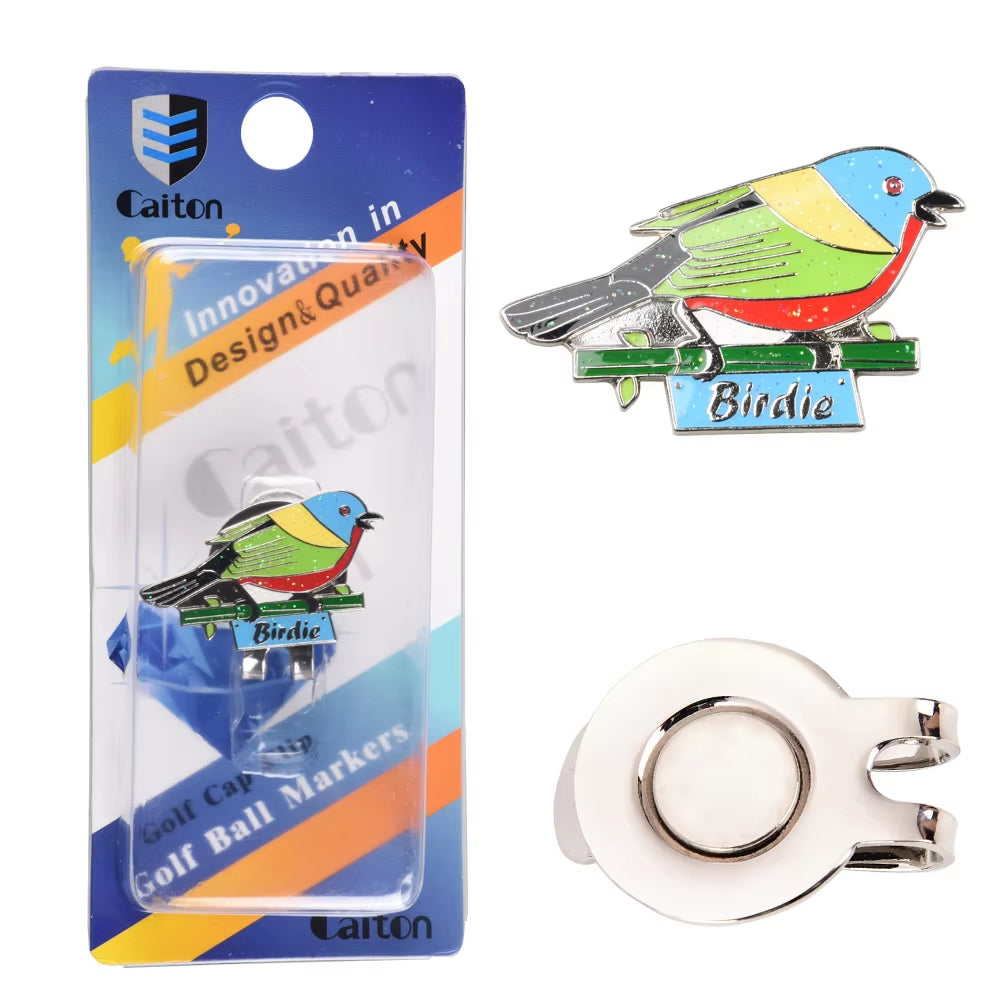 1Pcs Golf Ball Mark+Golf Hat Clip Magnetic Alloy Marker Golf Accessories Golf Cap Clips Golf Training Aids